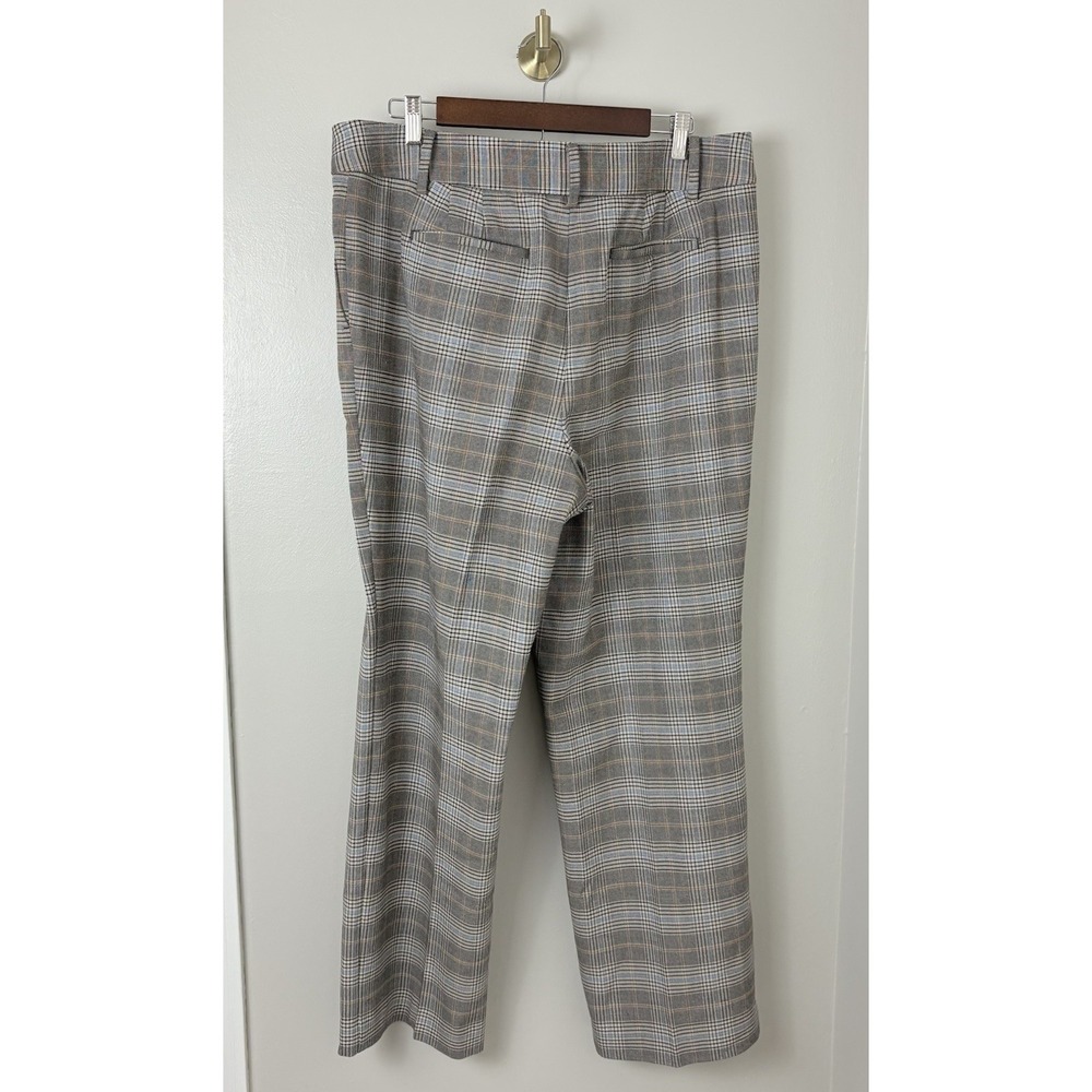 Talbots Southampton Straight Leg Dress Pants Size 16 Glen Plaid Fall Multi Work - Picture 5 of 14